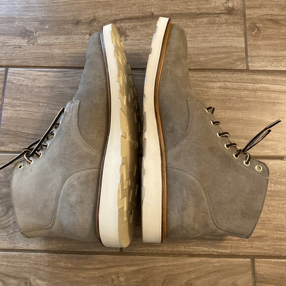 VIBERG Service BOOTS MOLE CALF SUEDE Vibram Christy Sole 1035 Size 10.5 E - Picture 4 of 9